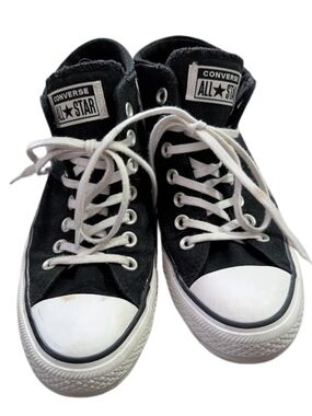 Converse Kids Black and White High-Top Sneakers